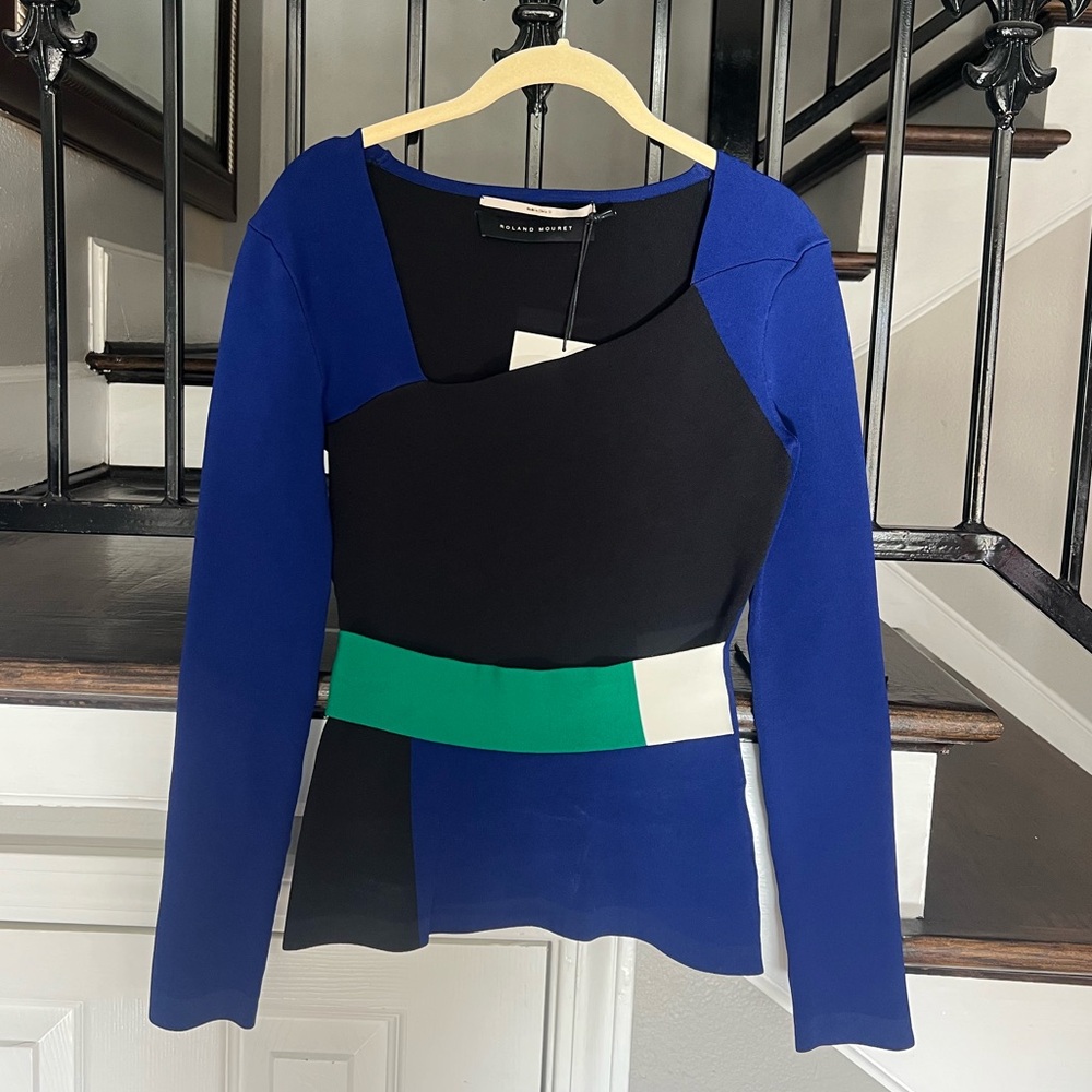 Roland Mouret long sleeve top new with tags